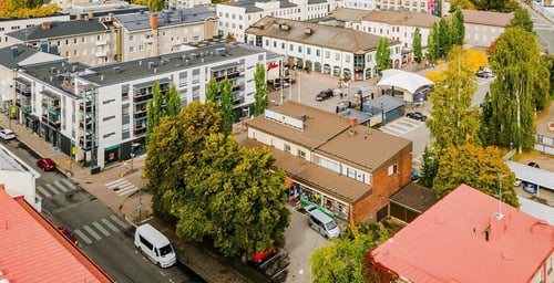 Ilmakuva Riihimäen Keskuskadulta
