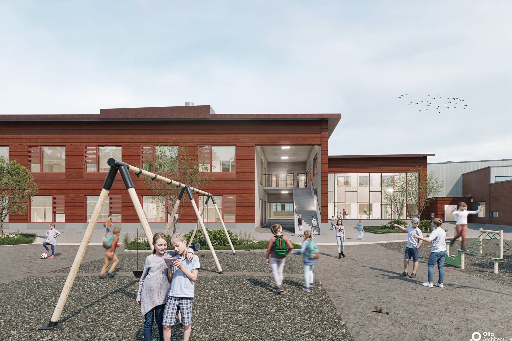 Pihkapuiston ala-aste pihalta